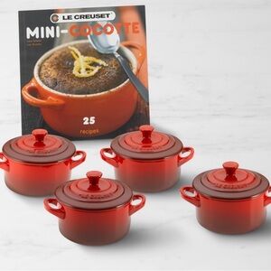 Le Creuset Red Gradient Mini Cocotte Set of 4